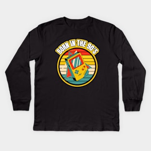 Born In The 90'S-Retro Birthday Gift Kids Long Sleeve T-Shirt